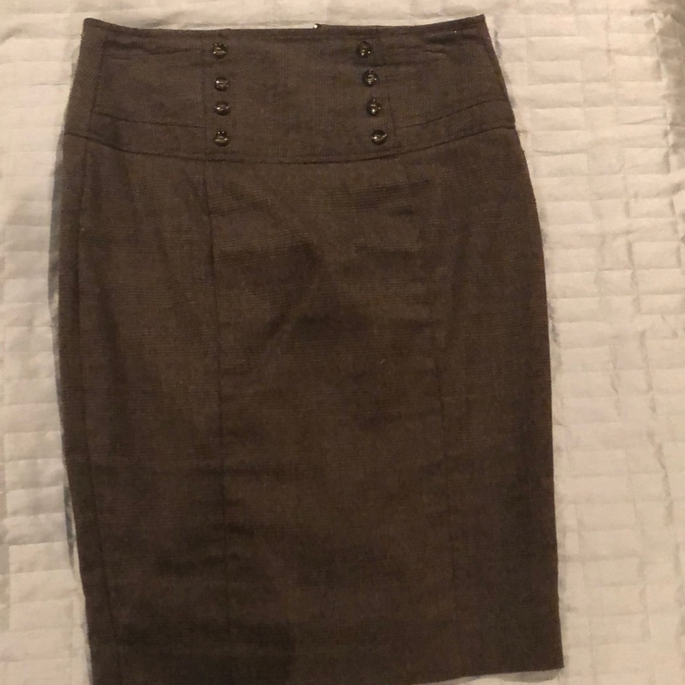 Brown Pencil Skirt
